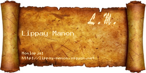 Lippay Manon névjegykártya